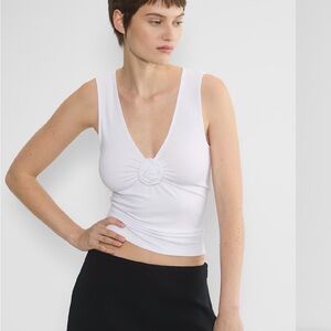 Bloom Rosette White Aritzia Wilfred Tank